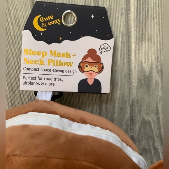 Monkey Travel Eye Mask and Pillow - Picture 4 of 10